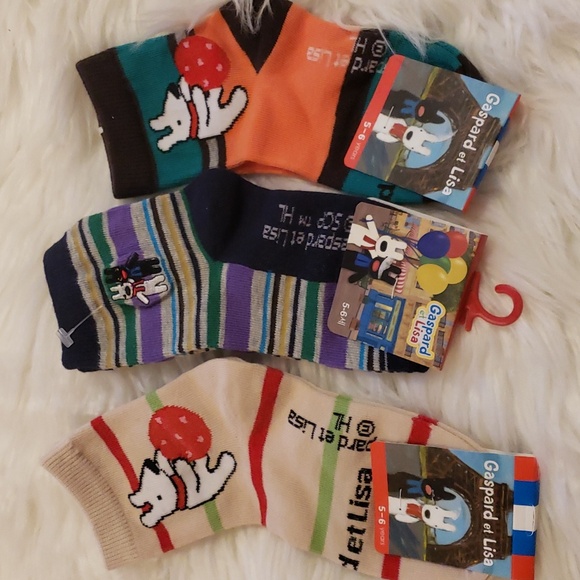 3 pairs Gaspard et Lisa kid's socks - 5-6 years - Picture 1 of 5